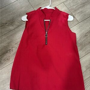 SHEIN Vibrant Red Textured Top